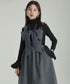Bow Strap Wool Dress